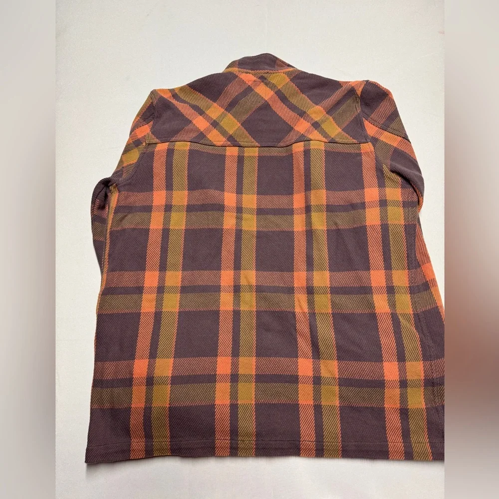 Topo Designs Women's Mountain Shirt Jacket - Orange and Brown - Picture 5 of 5